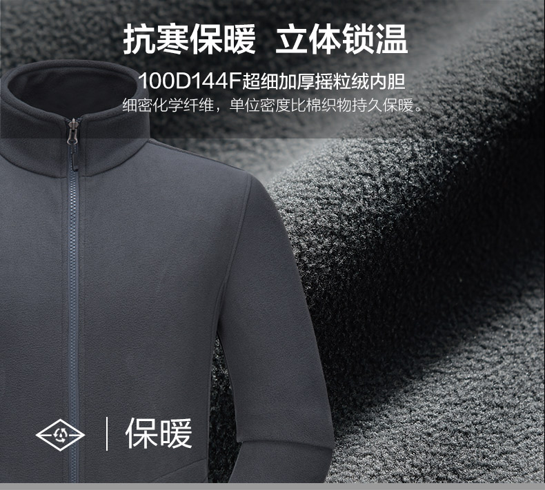 冬季工作服、三合一搖粒絨內膽可拆卸沖鋒衣_搖粒絨內膽保暖_冬季工作服定制廠家-工服美