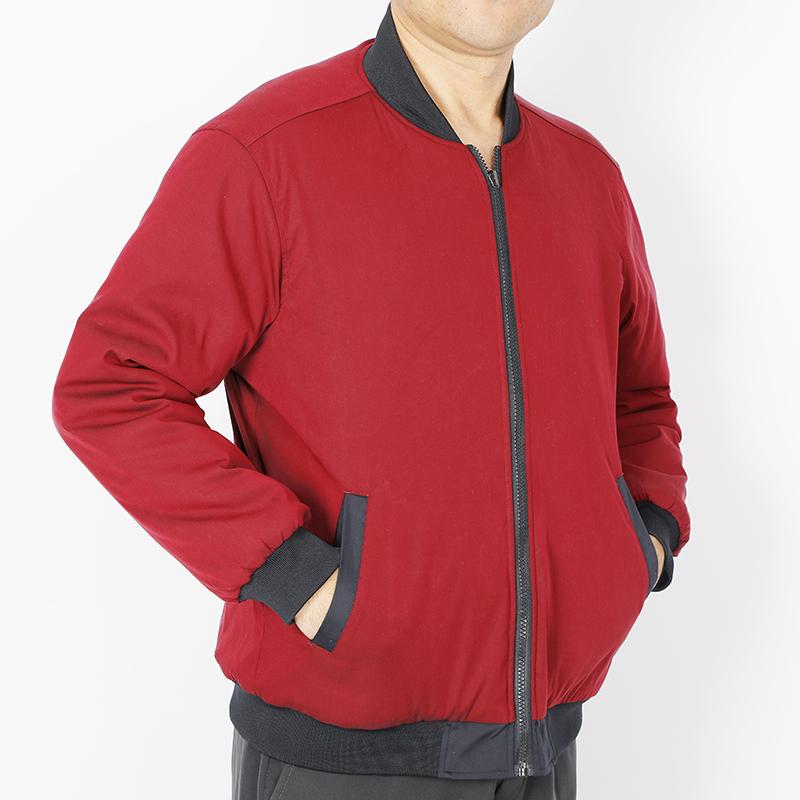 冬季定制工作服_四穿棉夾克雙面穿內膽可拆卸工作服_內膽（紅）_冬季工作服定制廠家-工服美